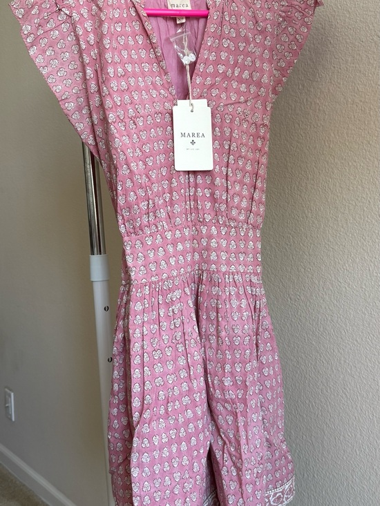 Marea By Liz Joy Dresses & Skirts - Marea Pink Floral Mini Dress with V-Neck, XS